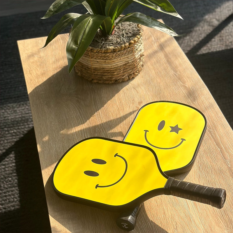 Smiley Face Pickleball Paddle