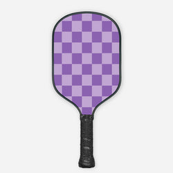 Checkered Pickleball Paddle - Purple