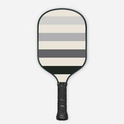 Black & White Striped Pickleball Paddle