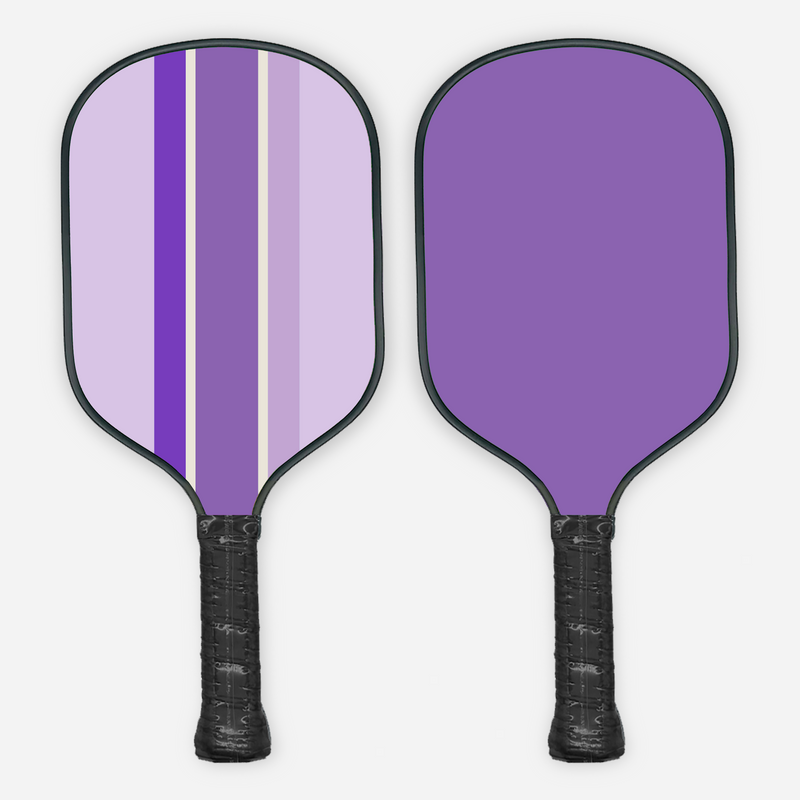 Solid and Striped Pickleball Paddle - Purple