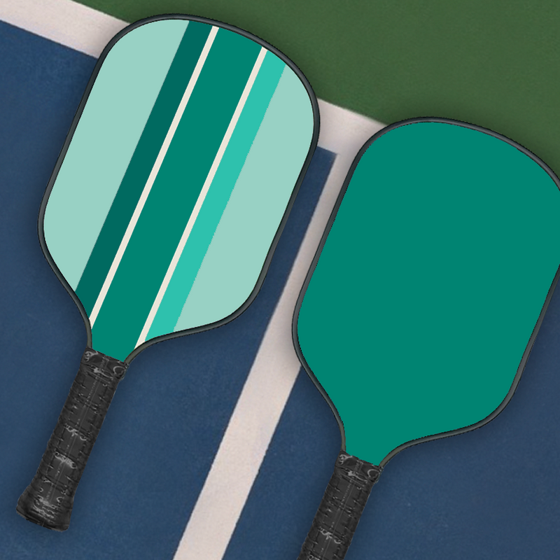 Solid and Striped Pickleball Paddle - Green