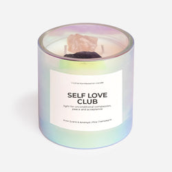 Jill & Ally  Good Vibes Only - Obsidian Crystal Manifestation Candle